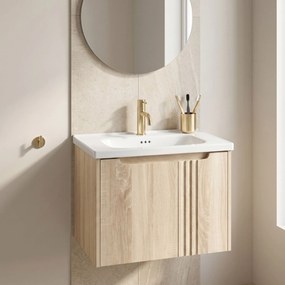 Шкаф за баня с мивка Rea DB86-60L-3 Light 60cm