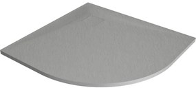 Mexen Bert полукръгъл SMC поддушов корит 90 x 90 см, сив - 4KR619090