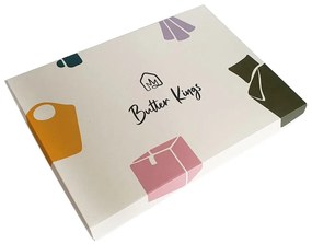 Розово и кафяво памучно спално бельо от сатен , 140 x 200 cm Boho Dream - Butter Kings