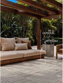 Черен/кремав килим за открито и закрито 120x170 cm Haringey Nightingale – Ted Baker