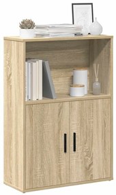 860411 vidaXL Библиотека, сонома дъб, 60x24x85 см, инженерно дърво