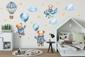 Стикер за стена за детска стая за момчета - мече Šírka: 120 cm | Dĺžka: 240 cm