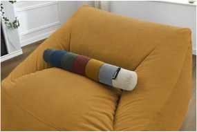 Жълт пуф от рипсено кадифе Lilibet – Bobochic Paris