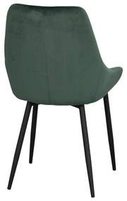 Тъмнозелени кадифени столове за хранене в комплект от 2 Sierra - Rowico