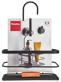 Черен висящ рафт за баня Origin - Metaltex