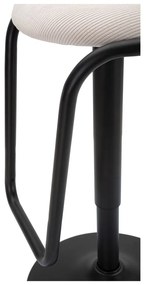Бял/черен тапициран бар стол с регулируема височина (височина на седалката 61 cm) Destiny – Mauro Ferretti