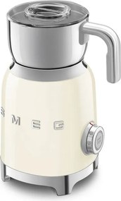 Уред за разпенване на мляко Smeg MFF11CREU, 500 W, 600 мл, 8 програми, Подвижна кана, Автоматично изключване, Крем