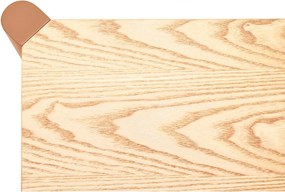 Стелаж от декор от дъб в тухлен цвят/в светло естествен цвят 126x128x43 cm Bona – Teulat