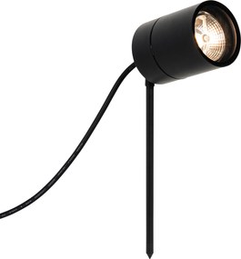 Модерен шип петно черен AR70 регулируем IP44 - Solo