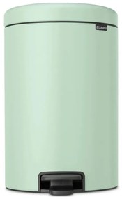 Кош за боклук с педал Brabantia NewIcon 1008847, 20 л, Плавно затваряне, Противоплъзгаща основа, Светлозелен
