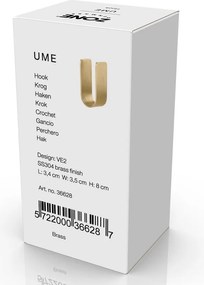 Стенна кука от неръждаема стомана в златист цвят Ume – Zone