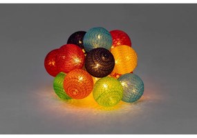 Цветна светлинна верига с LED крушки , 15 лампички - LUKKA