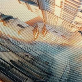 Картина на платно – Разходка по утринната улица