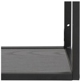 Черна стенна библиотека от декор от ясен 75x91 cm Seaford – Actona