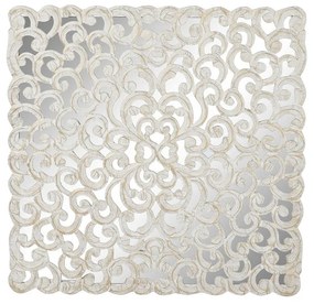 Декорация за стена DKD Home Decor Огледало Дървен MDF (120 x 3 x 120 cm)