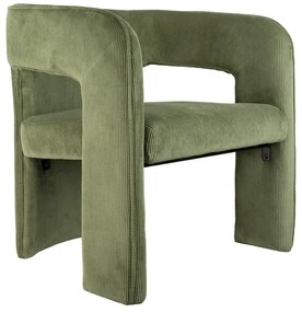 Зелено кресло от рипсено кадифе Vigor – Leitmotiv