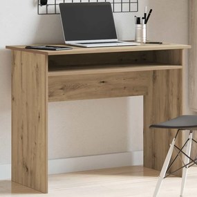 855977 vidaXL Бюро, дъб артизан, 90x50x74 см, инженерно дърво