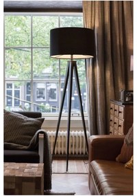 Черна подова лампа на статив - Zuiver