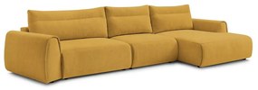 Ъглов диван в цвят жълта охра Aden – Bobochic Paris