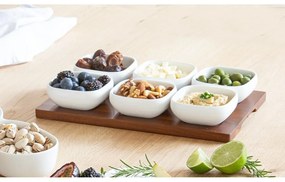 Бял порцеланов комплект от за сервиране 6 бр. Essentials – Ladelle