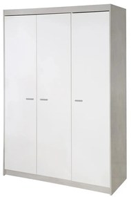Бял детски гардероб от дъб 131x190 cm Julia - Roba