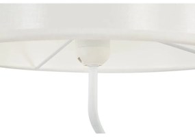 Бяло-златиста настолна лампа с текстилен абажур (височина 90,5 cm) Dancer – Mauro Ferretti