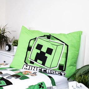 Единично детско спално бельо от микрофибър 140x200 cm Minecraft – Jerry Fabrics