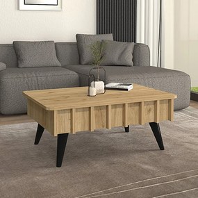 Гемма меламинов кафе маса в цвят сеpet дъб 90x59.6x36.8см.