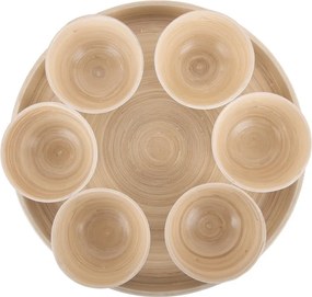 Бял бамбуков комплект за сервиране ø 32 cm Puro – PT LIVING