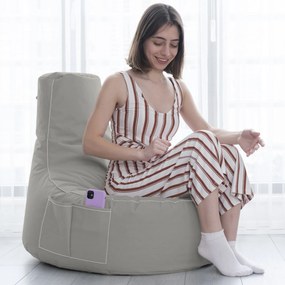 Градински пуф EVA Sport, цвят Сив