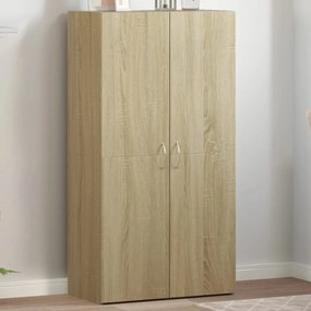 840774 vidaXL Шкаф за документи, сонома дъб, 60x32x115 см, инженерно дърво