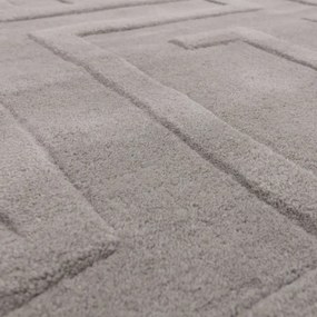 Светлосив вълнен килим 160x230 cm Maze - Asiatic Carpets