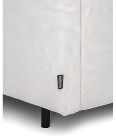 Бял сгъваем/с място за съхранение диван от рипсено кадифе 215 cm Bjork – Bonami Selection