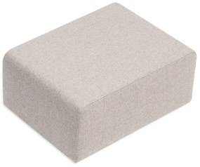 Светлосива табуретка за крака от смес от вълна и лен Hugg - Gazzda