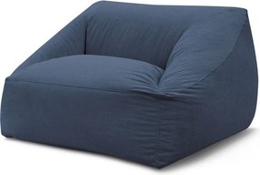 Тъмносин пуф от рипсено кадифе Lilibet – Bobochic Paris