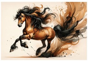 Фототапет – Див акварелен кон