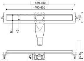 Душ канал Wirquin Flat Linear I