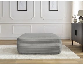 Тъмносива табуретка от рипсено кадифе Lucien – Bobochic Paris