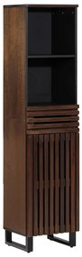 377546 vidaXL Бюфет, кафяв, 38x34x160 см, мангово дърво масив