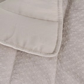 Бежово капитонирано покривало за легло 240x260 cm – Ixia