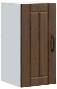 853784 vidaXL Кухненски стенен шкаф Lucca, кафяв дъб, инженерно дърво