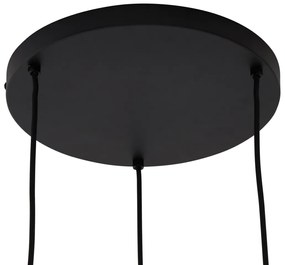 Бохемски висящ полилей черен с бамбук 3-светлинен - Лили