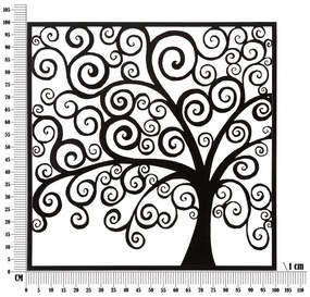 Метална декорация за стена 100x100 cm Three Plus - Mauro Ferretti