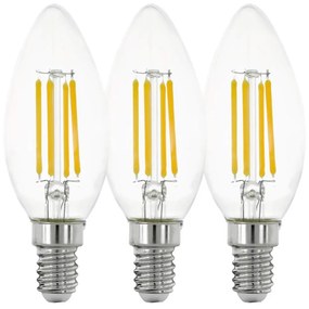 К-кт 3x LED Крушка VINTAGE C35 E14/4W/230V 2700K - Eglo 12811