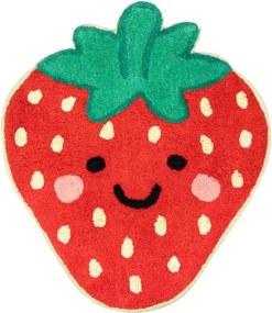 Червен памучен детски килим 60x52 cm Strawberry – Sass &amp; Belle