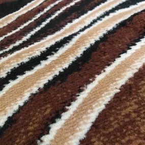 Модерен кафяв килим с абстрактен мотив Ширина: 80 см | Дължина: 150 см