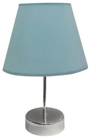 Настолна лампа 1xE27/60W/230V син/хром