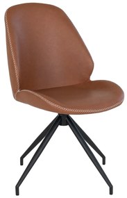 Кафяви трапезни столове в цвят коняк в комплект от 2 броя Monte - House Nordic