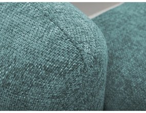 Син шенилов разтегателен ъглов диван с място за съхранение (десен ъгъл) Mele – Makamii