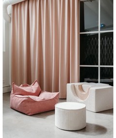 Кремаво велурено игрище от пяна 75x49x37 cm Rainbow Montessori – Wigiwama